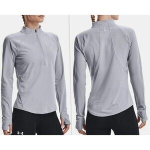 UNDER‎ ARMOUR RUN HeatGear Womens Mileage ½ Zip LRG Long Sleeve Shirt